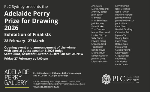 2026 Adelaide Perry Prize Exhibition of Finalists